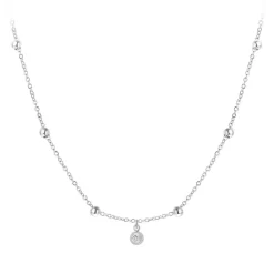Collier Femme So Charm - BD2370-ARGENT-DIAMANT - Collier Mode Argenté
