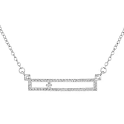 Collier Femme So Charm - BD3305-ARGENT-DIAMANT - Collier Mode Argenté