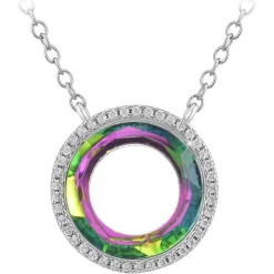 Collier Femme So Charm - B4234-VERT - Collier Mode Argenté