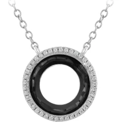 Collier Femme So Charm - B4234-NOIR - Collier Mode Argenté