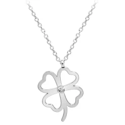 Collier Femme So Charm - BD4096-ARGENT - Collier Trèfle Argenté