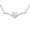 Collier Femme So Charm - B4193-ARGENT - Collier Coeur Argenté