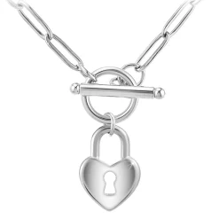 Collier Femme So Charm - B3230-ARGENT - Collier Coeur Argenté