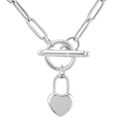 Collier Femme So Charm - B3229-ARGENT - Collier Coeur Argenté