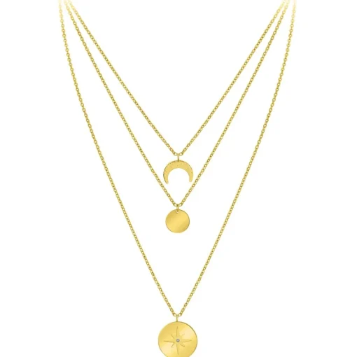 Collier Femme So Charm - BD2920-DORE-DIAMANT - Collier Mode Doré