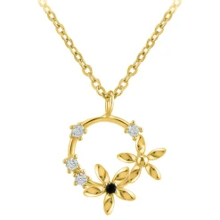 Collier Femme So Charm - BD3244-DORE-DIAMANT - Collier Mode Doré