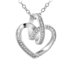 Collier Femme So Charm - B2809-ARGENT - Collier Coeur Argenté