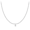 Collier Femme So Charm - BD2385-ARGENT-DIAMANT - Collier Mode Argenté
