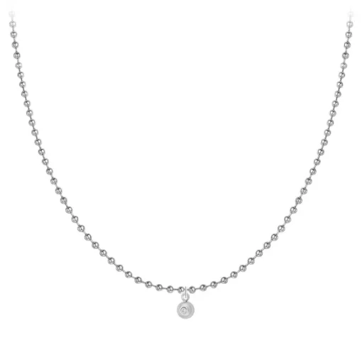 Collier Femme So Charm - BD2385-ARGENT-DIAMANT - Collier Mode Argenté