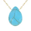 Collier Femme So Charm - B2498-TURQUOISE - Collier Mode Doré