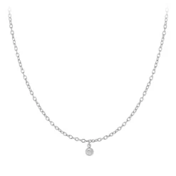 Collier Femme So Charm - BD2382-ARGENT-DIAMANT - Collier Mode Argenté