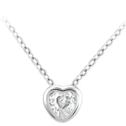 Collier Femme So Charm - B3084-ARGENT - Collier Coeur Argenté