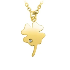 Collier Femme So Charm - collier trèfle doré