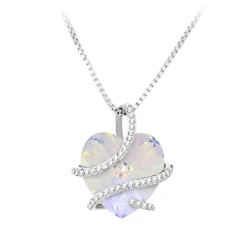 Collier Femme So Charm - BS1409-IRIS - Collier Coeur Argenté