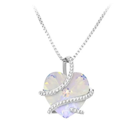 Collier Femme So Charm - BS1409-IRIS - Collier Coeur Argenté