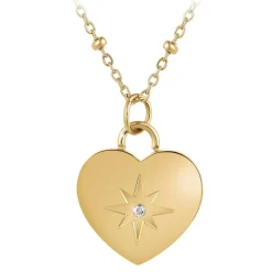 Collier Femme So Charm - BD4097-DORE - Collier Coeur Doré