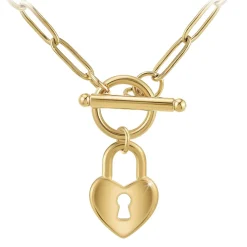 Collier Femme So Charm - B3230-DORE - Collier Coeur Doré