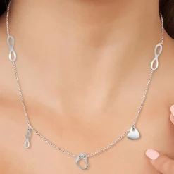 Collier Femme So Charm - B2303-ARGENT - Collier Mode Argenté
