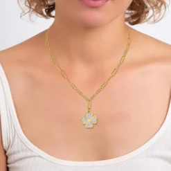 Collier Femme So Charm - B3201-DORE - Collier Trèfle Doré