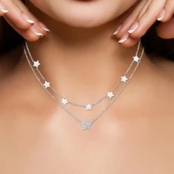 Collier Femme So Charm - B2761-ARGENT - Collier Mode Argenté
