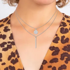 Collier Femme So Charm - BD2728-ARGENT-DIAMANT - Collier Mode Argenté