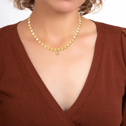 Collier Femme So Charm - BD2392-DORE-DIAMANT - Collier Mode Doré