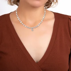 Collier Femme So Charm - BD2392-ARGENT-DIAMANT - Collier Mode Argenté
