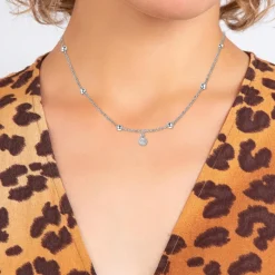 Collier Femme So Charm - BD2370-ARGENT-DIAMANT - Collier Mode Argenté