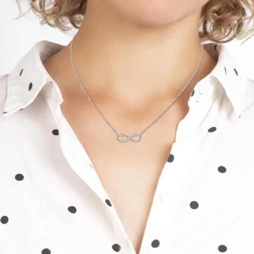 Collier Femme So Charm - BD4099-ARGENT - Collier Infini Argenté