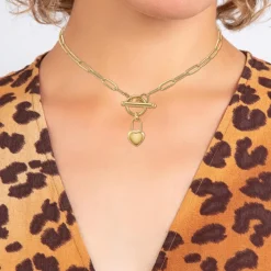 Collier Femme So Charm - B3229-DORE - Collier Coeur Doré