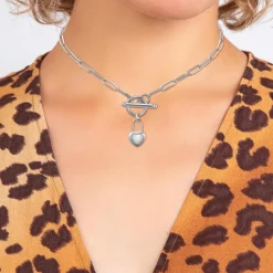 Collier Femme So Charm - B3229-ARGENT - Collier Coeur Argenté