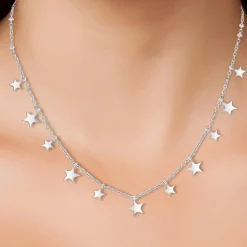 Collier Femme So Charm - B2263-ARGENT - Collier Étoile Argenté