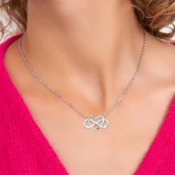 Collier Femme So Charm - B2845-ARGENT - Collier Infini Argenté