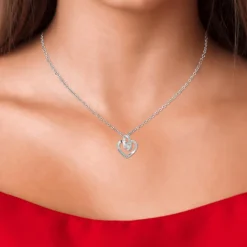 Collier Femme So Charm - B2809-ARGENT - Collier Coeur Argenté