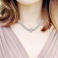 Collier Femme So Charm - B2463-ARGENT - Collier Mode Argenté