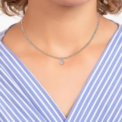 Collier Femme So Charm - BD2382-ARGENT-DIAMANT - Collier Mode Argenté