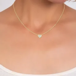 Collier Femme So Charm - B3084-DORE - Collier Coeur Doré