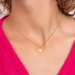 Collier Femme So Charm - collier trèfle doré