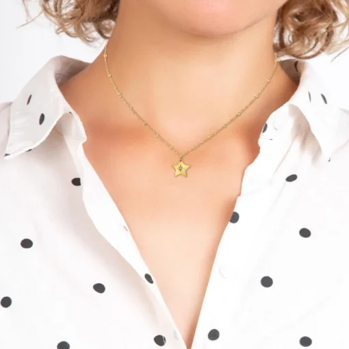 Collier Femme So Charm - BD4098-DORE - Collier Étoile Doré
