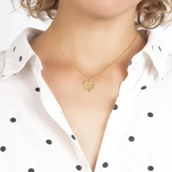 Collier Femme So Charm - BD4096-DORE - Collier Trèfle Doré