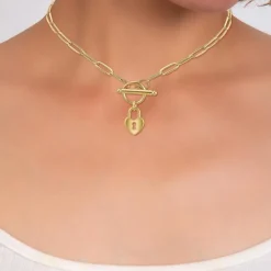 Collier Femme So Charm - B3230-DORE - Collier Coeur Doré