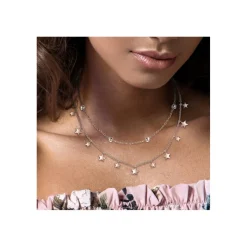 Collier Femme So Charm - B2263-ARGENT+B2370-ARGENT - Collier Mode Argenté