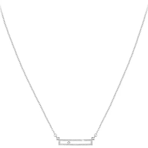 Collier Femme So Charm - BD3305-ARGENT-DIAMANT - Collier Mode Argenté