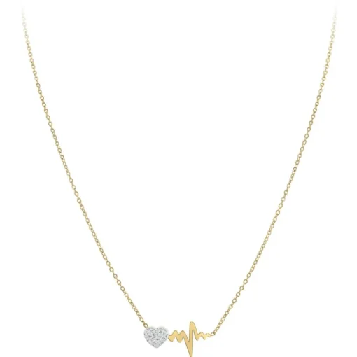 Collier Femme So Charm - B2757-COLLIER-DORE - Collier Coeur Doré