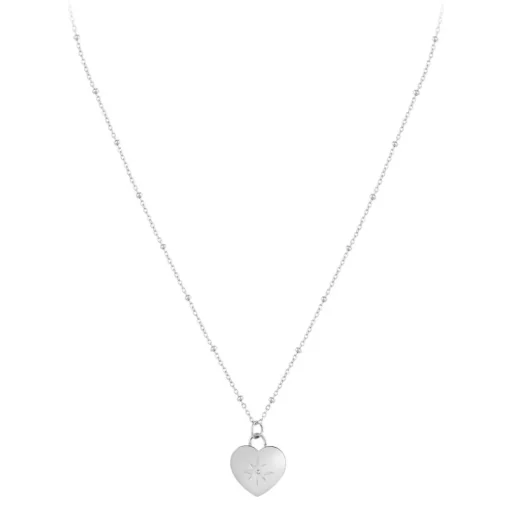Collier Femme So Charm - BD4097-ARGENT - Collier Coeur Argenté