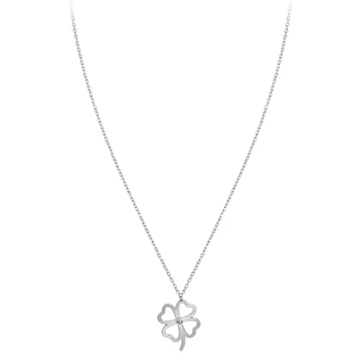 Collier Femme So Charm - BD4096-ARGENT - Collier Trèfle Argenté