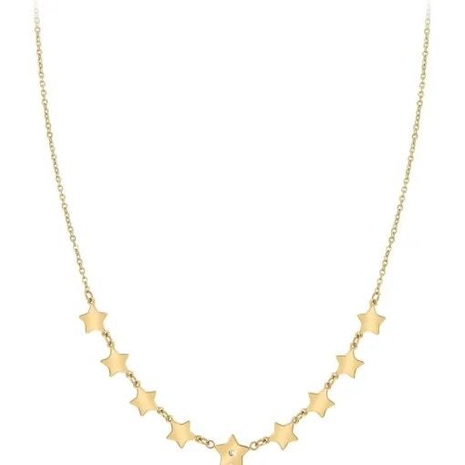 Collier Femme So Charm - BD3116-DORE-DIAMANT - Collier Mode Doré