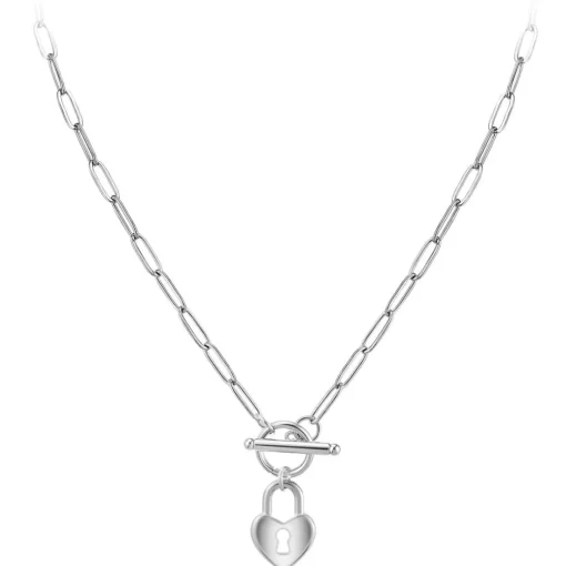 Collier Femme So Charm - B3230-ARGENT - Collier Coeur Argenté
