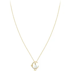 Collier Femme So Charm - BS1542-DORE-CRYS - Collier Chat Doré