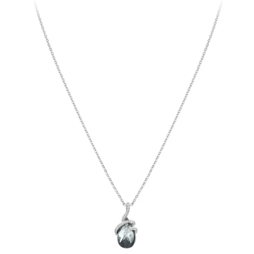 Collier Femme So Charm - BS1435-NOIR - Collier Mode Argenté